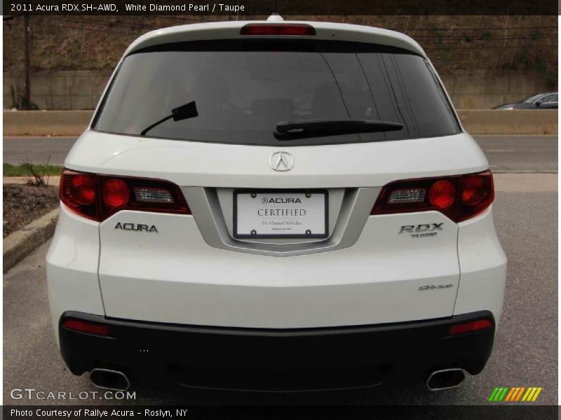White Diamond Pearl / Taupe 2011 Acura RDX SH-AWD
