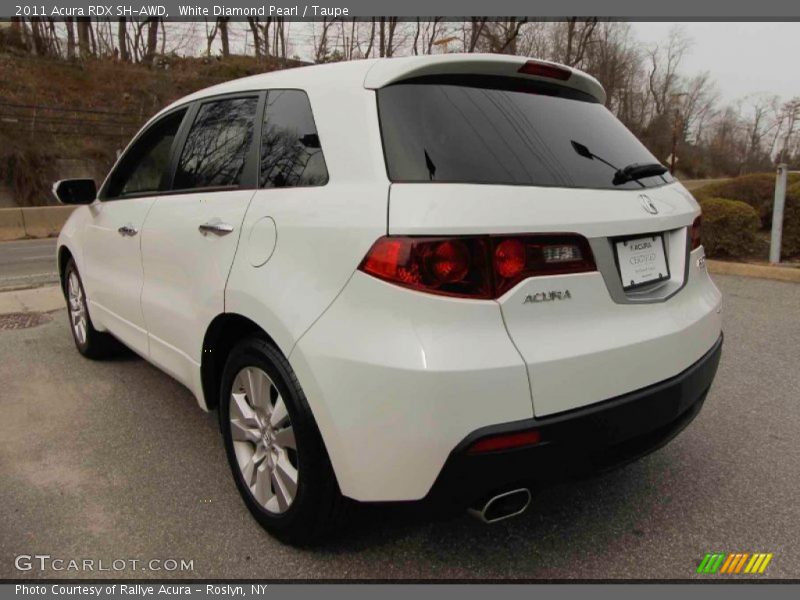 White Diamond Pearl / Taupe 2011 Acura RDX SH-AWD