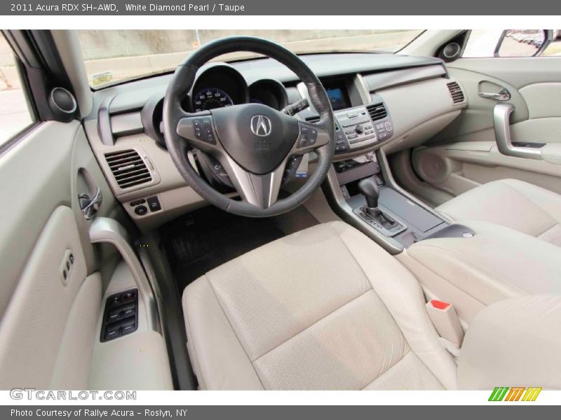 White Diamond Pearl / Taupe 2011 Acura RDX SH-AWD