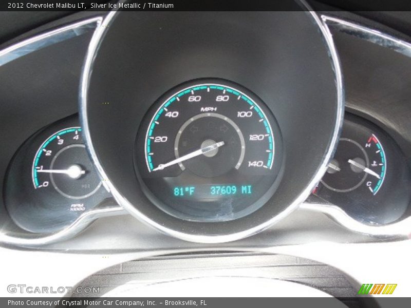 Silver Ice Metallic / Titanium 2012 Chevrolet Malibu LT