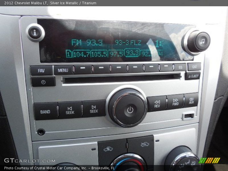 Silver Ice Metallic / Titanium 2012 Chevrolet Malibu LT