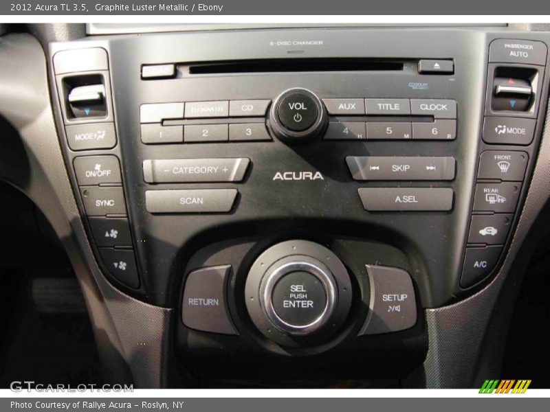 Graphite Luster Metallic / Ebony 2012 Acura TL 3.5