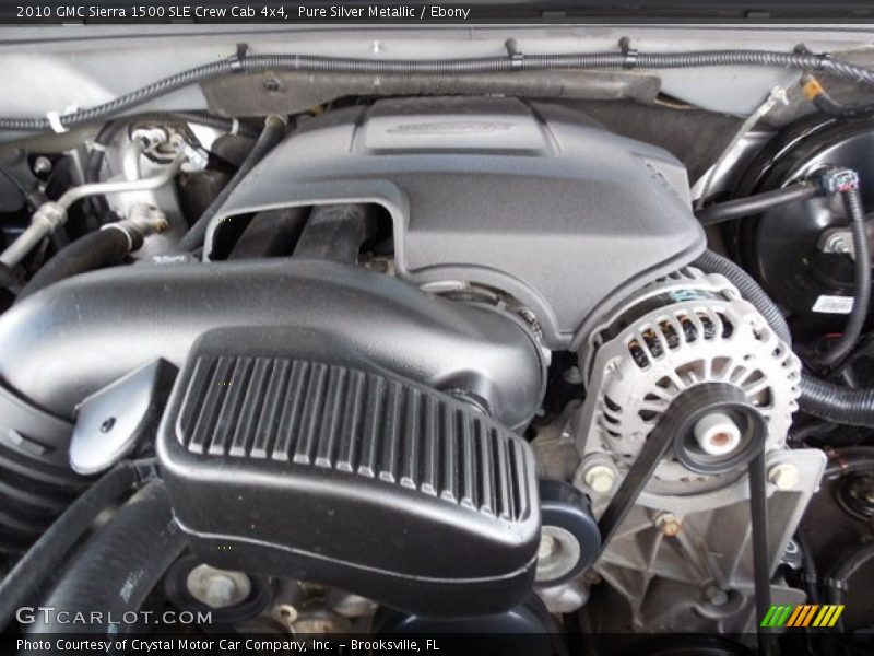 Pure Silver Metallic / Ebony 2010 GMC Sierra 1500 SLE Crew Cab 4x4