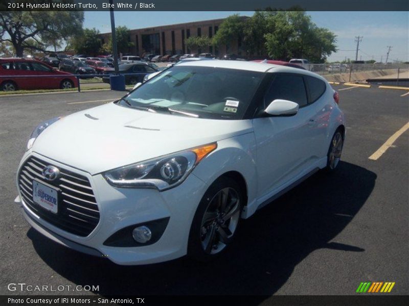 Elite White / Black 2014 Hyundai Veloster Turbo