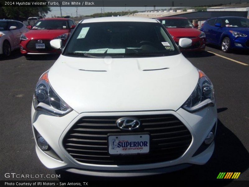 Elite White / Black 2014 Hyundai Veloster Turbo