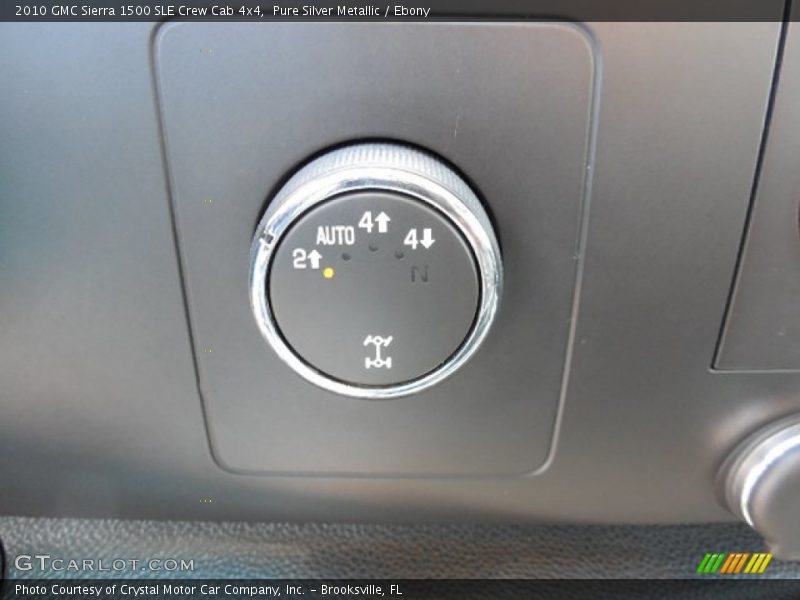 Pure Silver Metallic / Ebony 2010 GMC Sierra 1500 SLE Crew Cab 4x4
