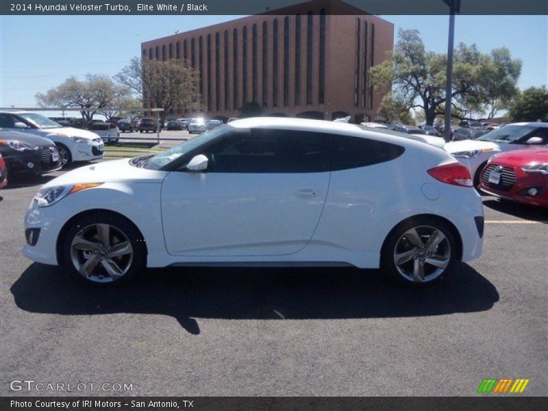 Elite White / Black 2014 Hyundai Veloster Turbo