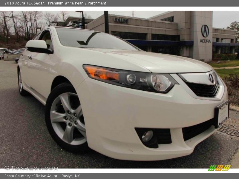 Premium White Pearl / Parchment 2010 Acura TSX Sedan
