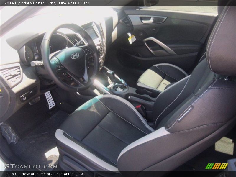 Elite White / Black 2014 Hyundai Veloster Turbo