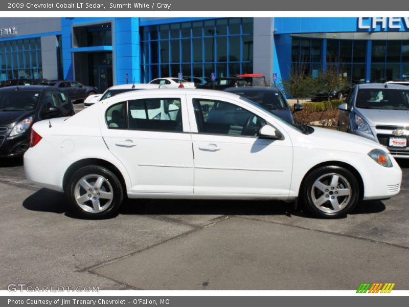 Summit White / Gray 2009 Chevrolet Cobalt LT Sedan