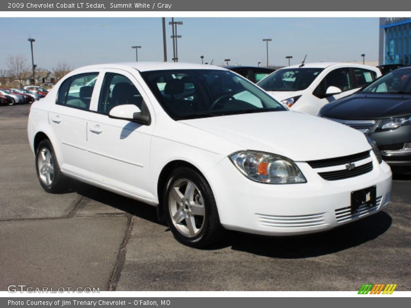 Summit White / Gray 2009 Chevrolet Cobalt LT Sedan