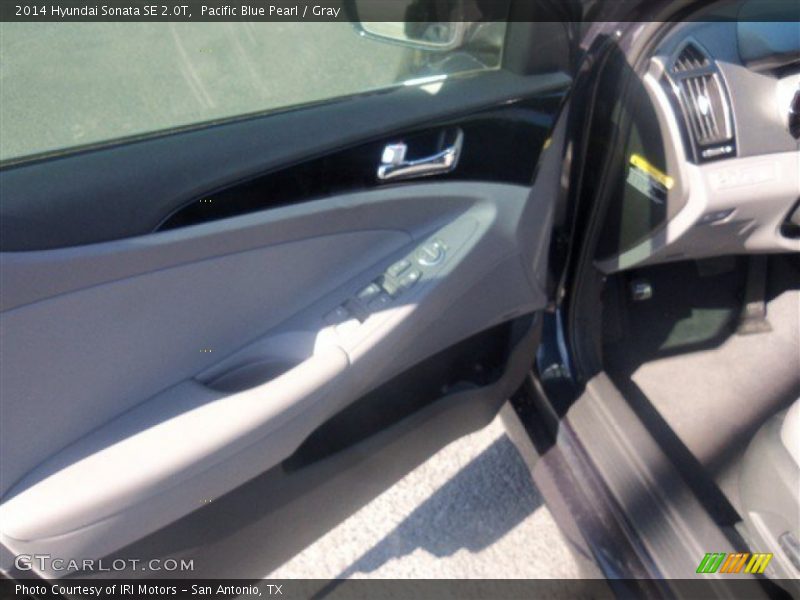Pacific Blue Pearl / Gray 2014 Hyundai Sonata SE 2.0T