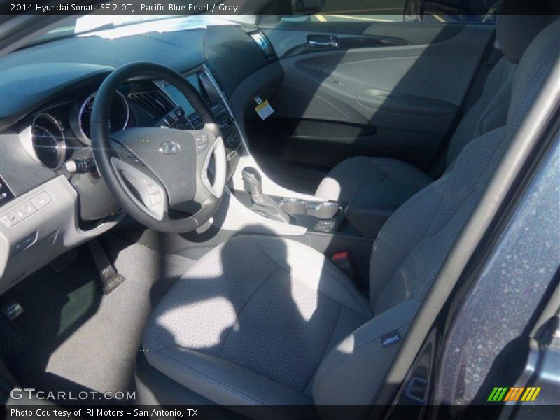 Pacific Blue Pearl / Gray 2014 Hyundai Sonata SE 2.0T