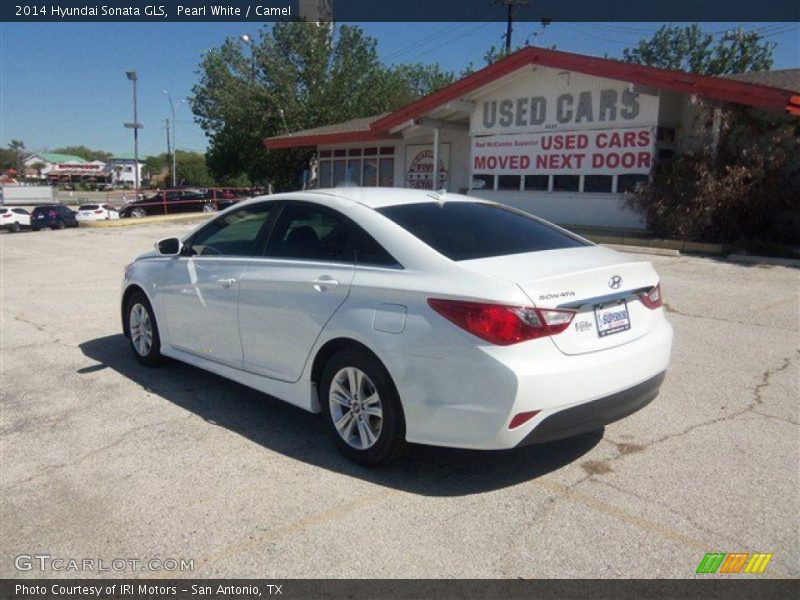 Pearl White / Camel 2014 Hyundai Sonata GLS
