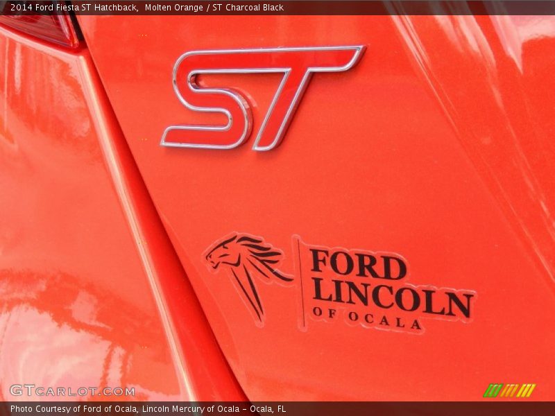 Molten Orange / ST Charcoal Black 2014 Ford Fiesta ST Hatchback
