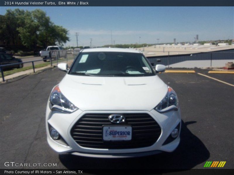 Elite White / Black 2014 Hyundai Veloster Turbo