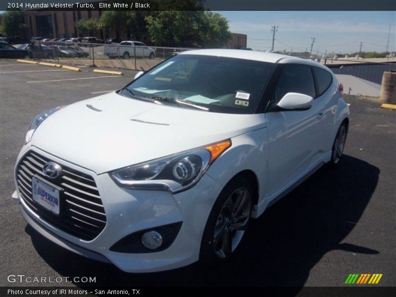 Elite White / Black 2014 Hyundai Veloster Turbo