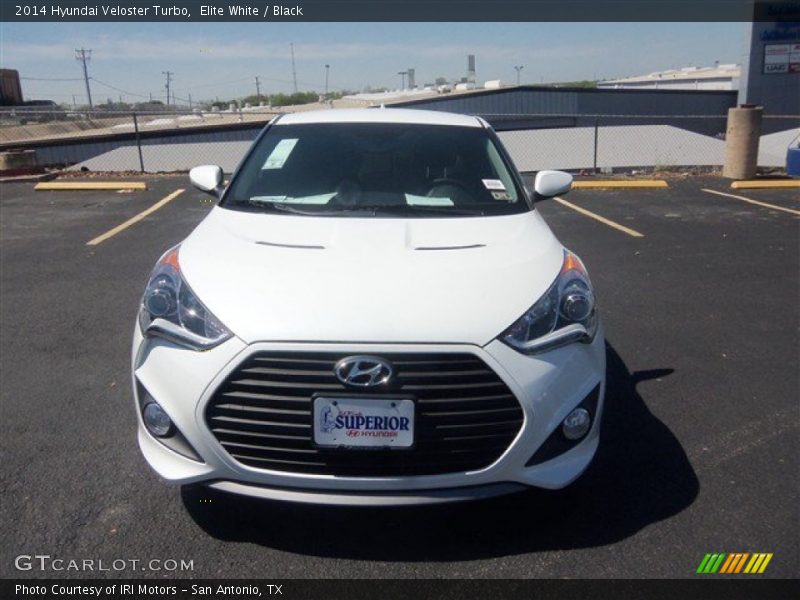 Elite White / Black 2014 Hyundai Veloster Turbo