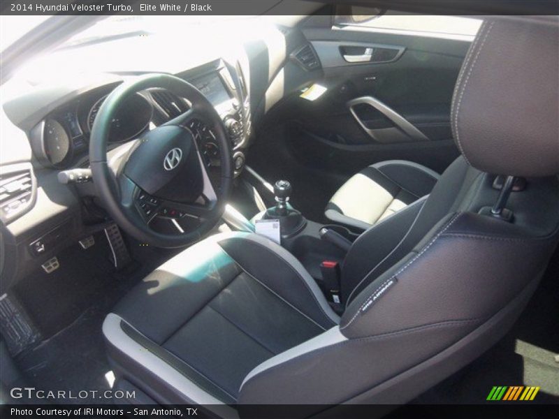Elite White / Black 2014 Hyundai Veloster Turbo