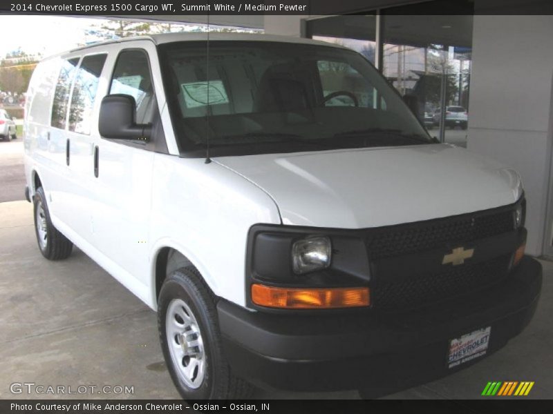 Summit White / Medium Pewter 2014 Chevrolet Express 1500 Cargo WT