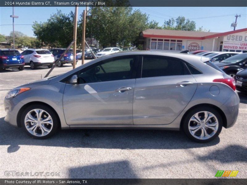 Titanium Gray Metallic / Blue 2014 Hyundai Elantra GT
