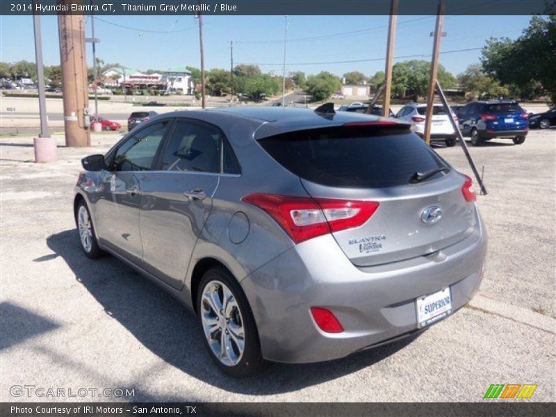 Titanium Gray Metallic / Blue 2014 Hyundai Elantra GT