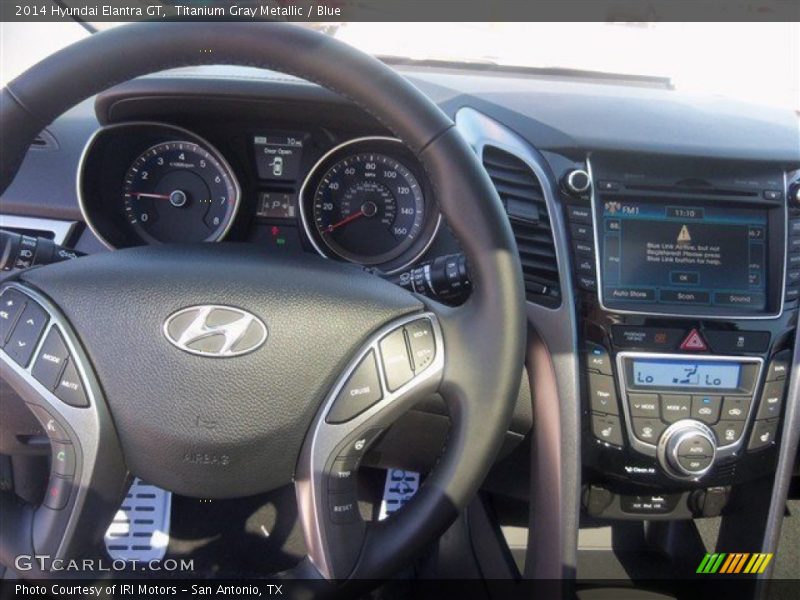 Titanium Gray Metallic / Blue 2014 Hyundai Elantra GT