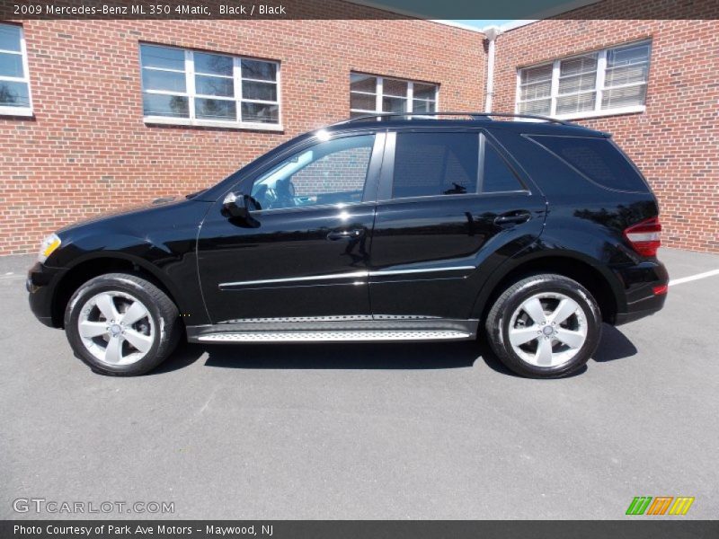 Black / Black 2009 Mercedes-Benz ML 350 4Matic