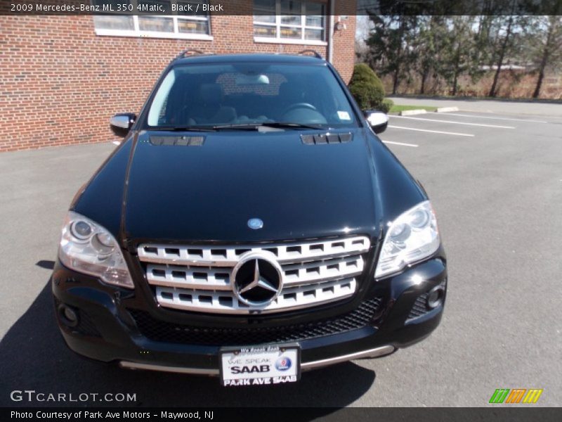 Black / Black 2009 Mercedes-Benz ML 350 4Matic