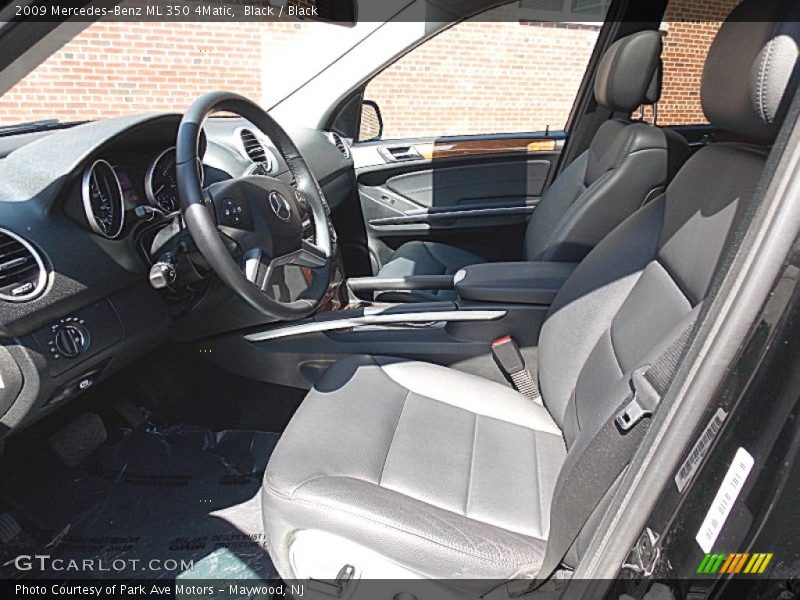 Black / Black 2009 Mercedes-Benz ML 350 4Matic