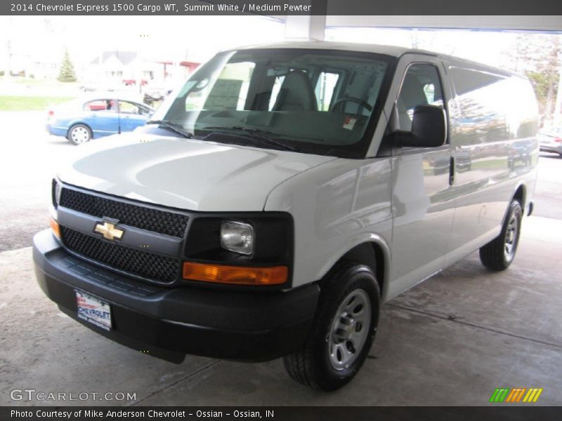 Summit White / Medium Pewter 2014 Chevrolet Express 1500 Cargo WT