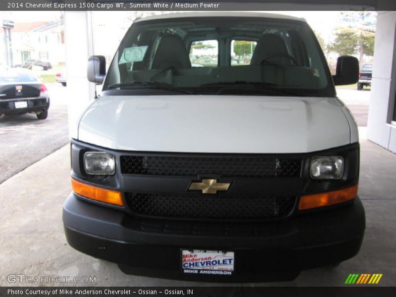 Summit White / Medium Pewter 2014 Chevrolet Express 1500 Cargo WT