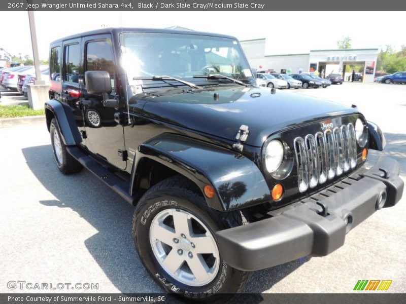 Black / Dark Slate Gray/Medium Slate Gray 2007 Jeep Wrangler Unlimited Sahara 4x4
