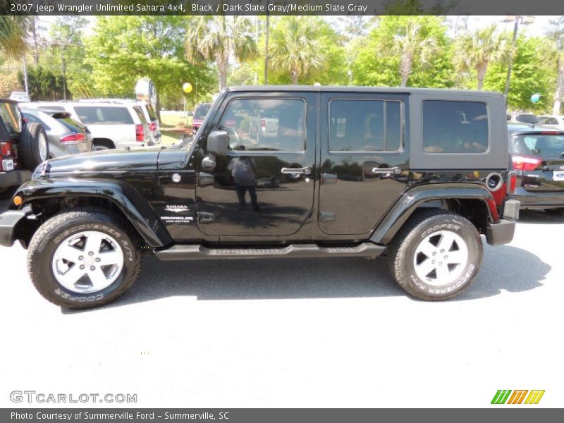 Black / Dark Slate Gray/Medium Slate Gray 2007 Jeep Wrangler Unlimited Sahara 4x4