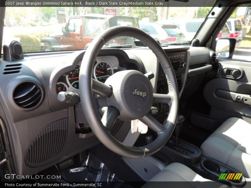 Black / Dark Slate Gray/Medium Slate Gray 2007 Jeep Wrangler Unlimited Sahara 4x4