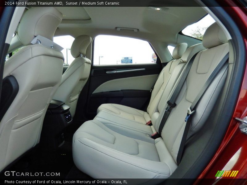 Sunset / Medium Soft Ceramic 2014 Ford Fusion Titanium AWD