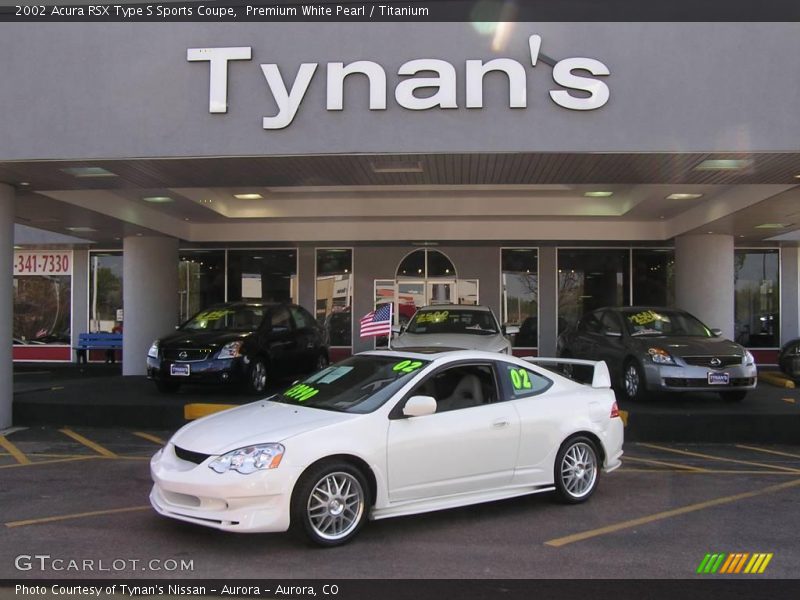 Premium White Pearl / Titanium 2002 Acura RSX Type S Sports Coupe