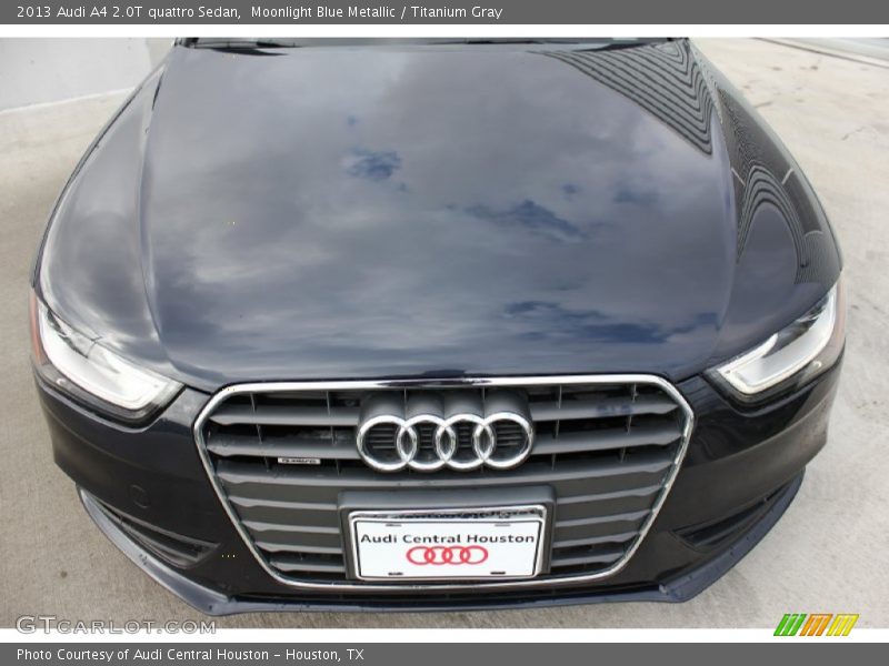 Moonlight Blue Metallic / Titanium Gray 2013 Audi A4 2.0T quattro Sedan