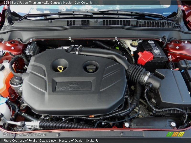Sunset / Medium Soft Ceramic 2014 Ford Fusion Titanium AWD