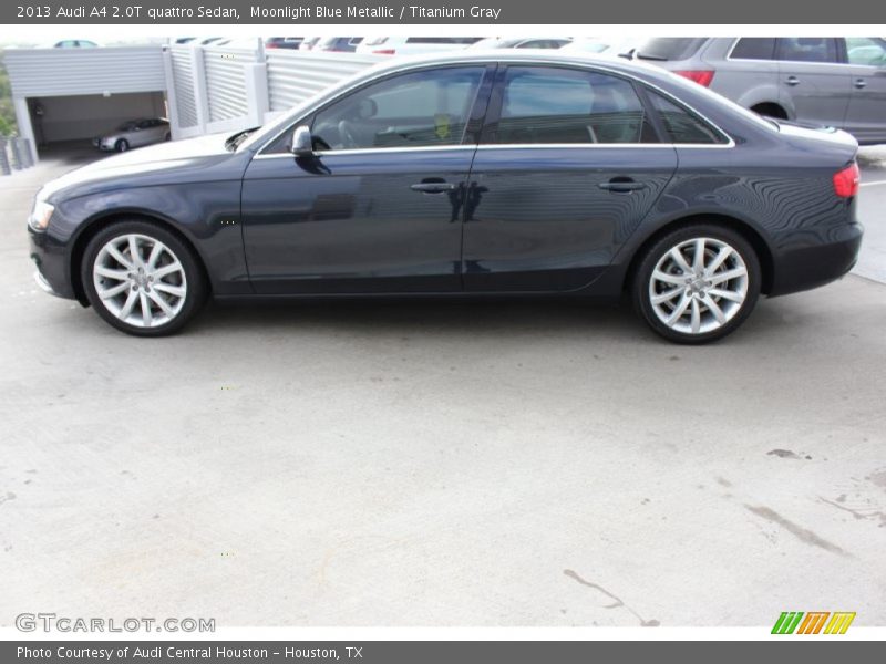 Moonlight Blue Metallic / Titanium Gray 2013 Audi A4 2.0T quattro Sedan