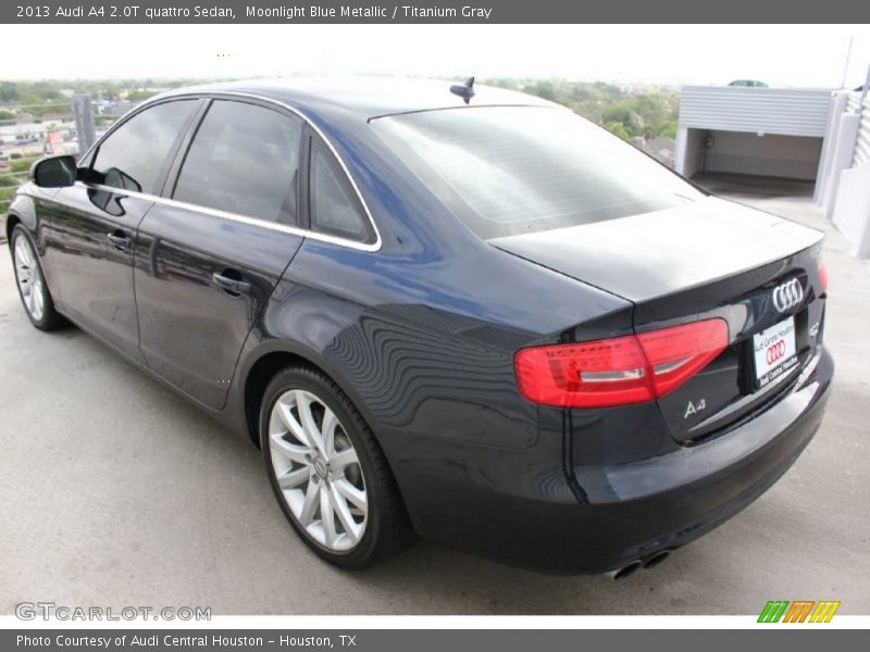 Moonlight Blue Metallic / Titanium Gray 2013 Audi A4 2.0T quattro Sedan