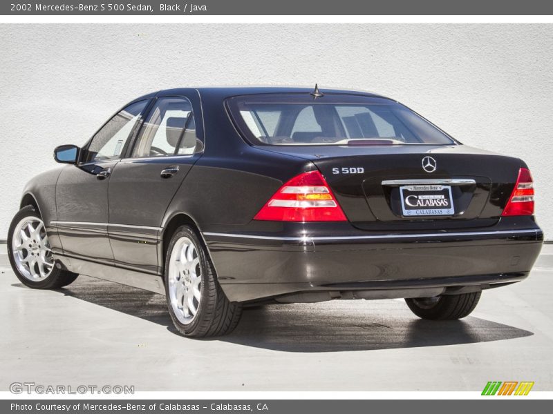 Black / Java 2002 Mercedes-Benz S 500 Sedan