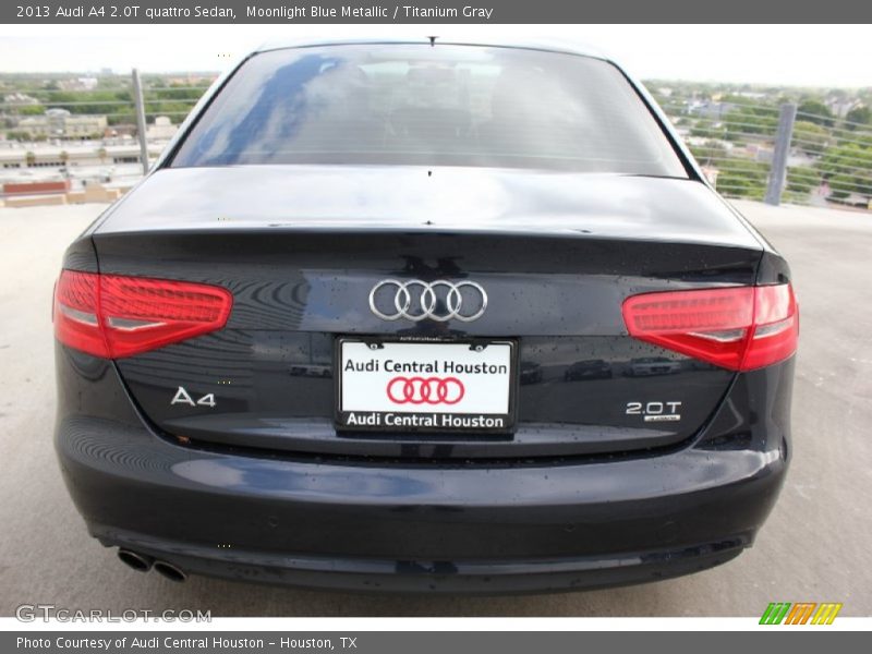 Moonlight Blue Metallic / Titanium Gray 2013 Audi A4 2.0T quattro Sedan
