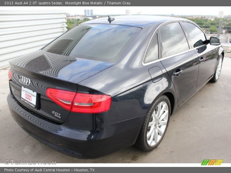 Moonlight Blue Metallic / Titanium Gray 2013 Audi A4 2.0T quattro Sedan