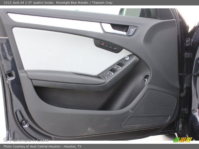 Moonlight Blue Metallic / Titanium Gray 2013 Audi A4 2.0T quattro Sedan