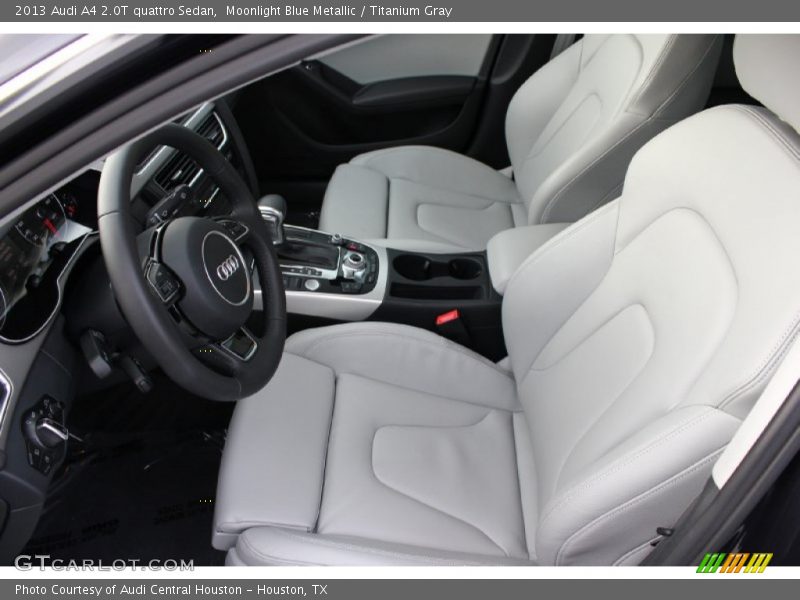 Moonlight Blue Metallic / Titanium Gray 2013 Audi A4 2.0T quattro Sedan