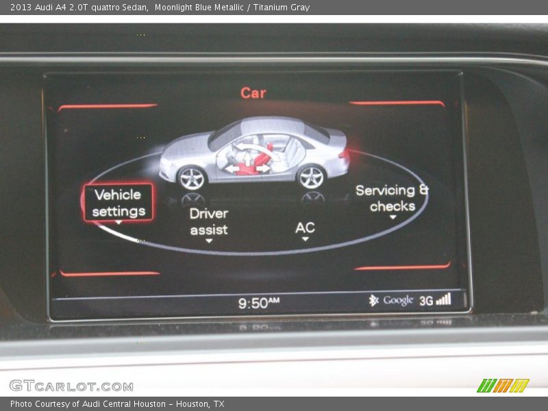Moonlight Blue Metallic / Titanium Gray 2013 Audi A4 2.0T quattro Sedan