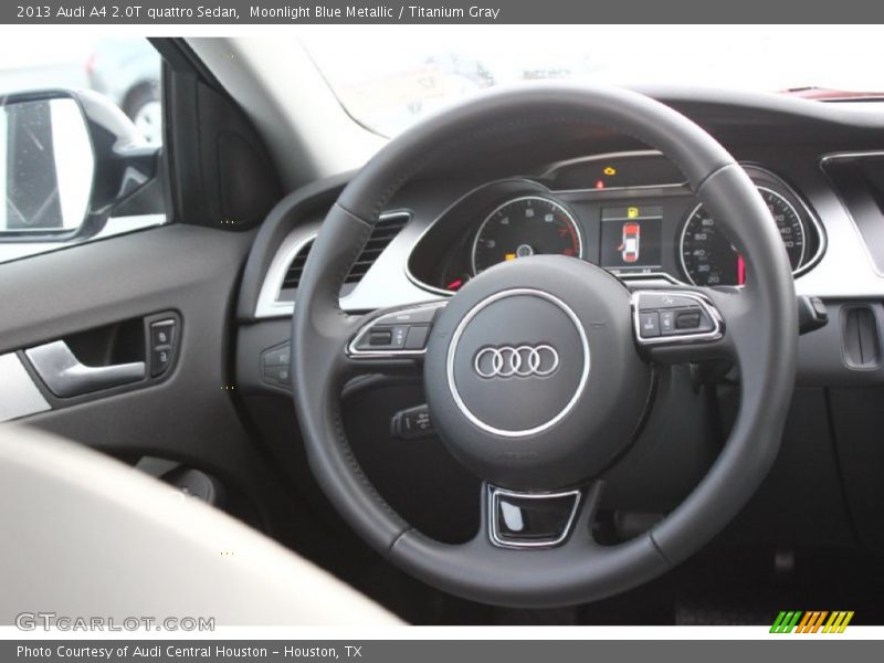 Moonlight Blue Metallic / Titanium Gray 2013 Audi A4 2.0T quattro Sedan