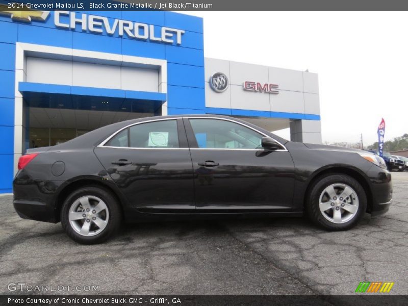 Black Granite Metallic / Jet Black/Titanium 2014 Chevrolet Malibu LS