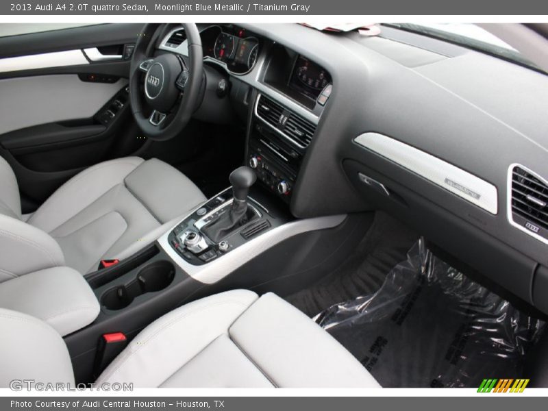 Moonlight Blue Metallic / Titanium Gray 2013 Audi A4 2.0T quattro Sedan